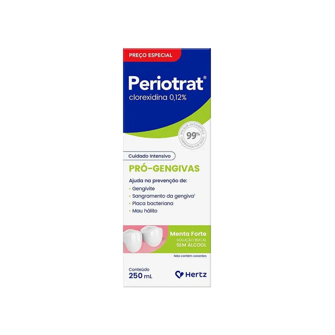 Periotrat Sabor Menta Forte Sem Álcool 250ml - Kley Hertz