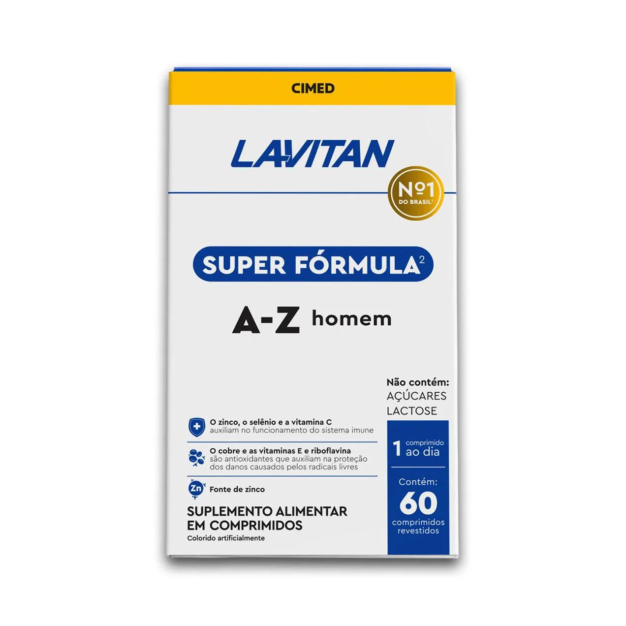 Multivitamínico Homem Lavitan 60 Comprimidos