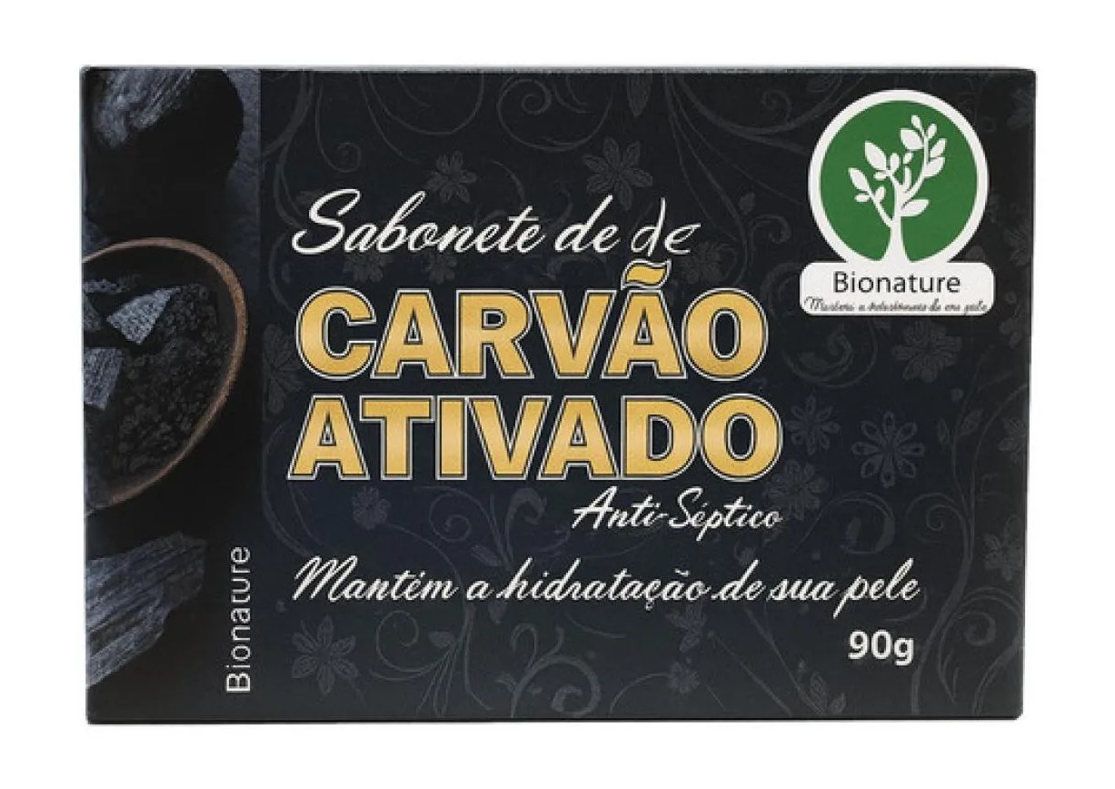 Sabonete de Carvao Ativado 90g - Bionature