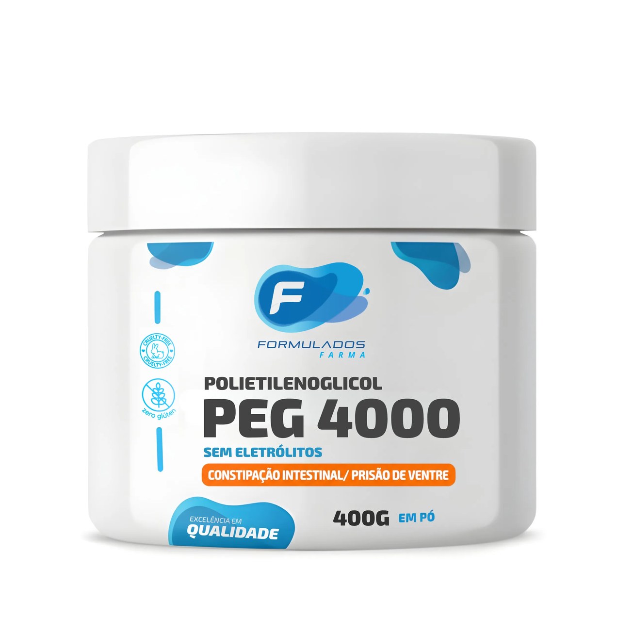 Peg 4000 Puro em Pó 400 Gramas - Polietilenoglicol