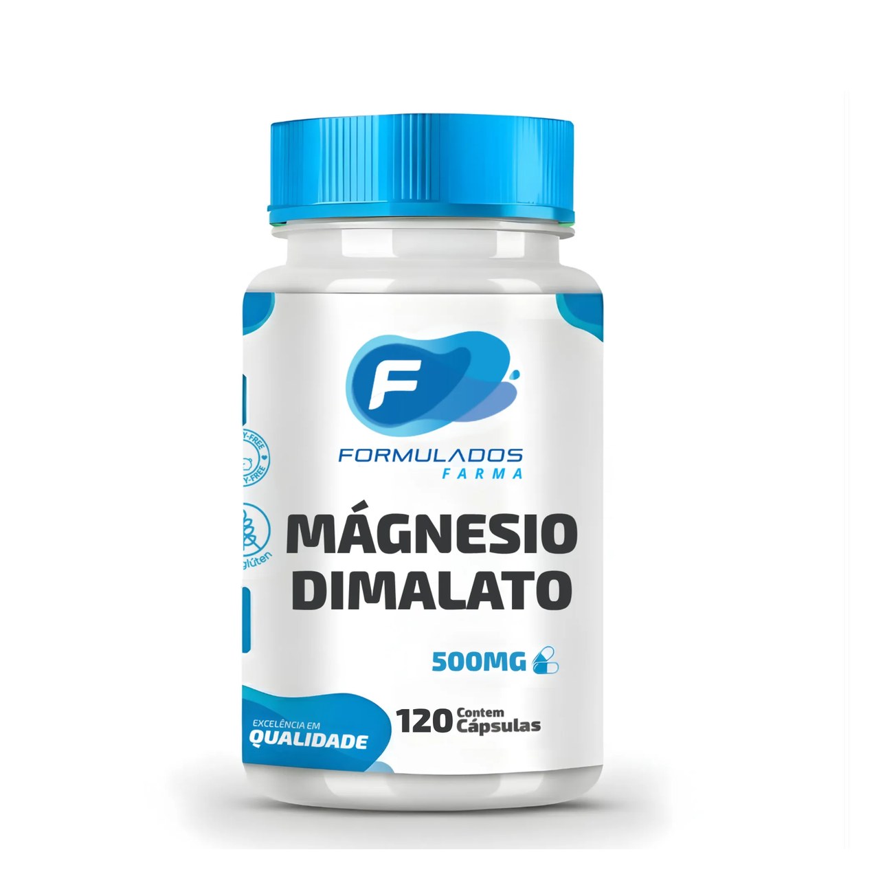 Magnésio Dimalato 500mg 120caps - Formulados Farma