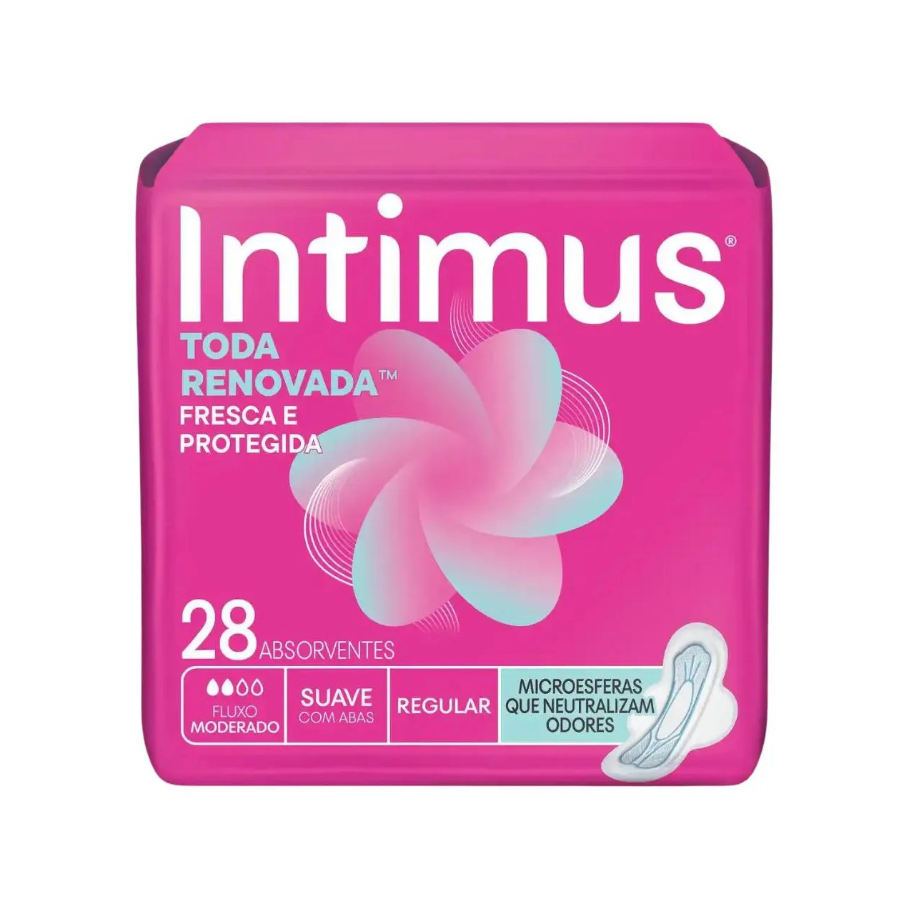 Absorvente Intimus Toda Protegida Com Abas 28 Unidades