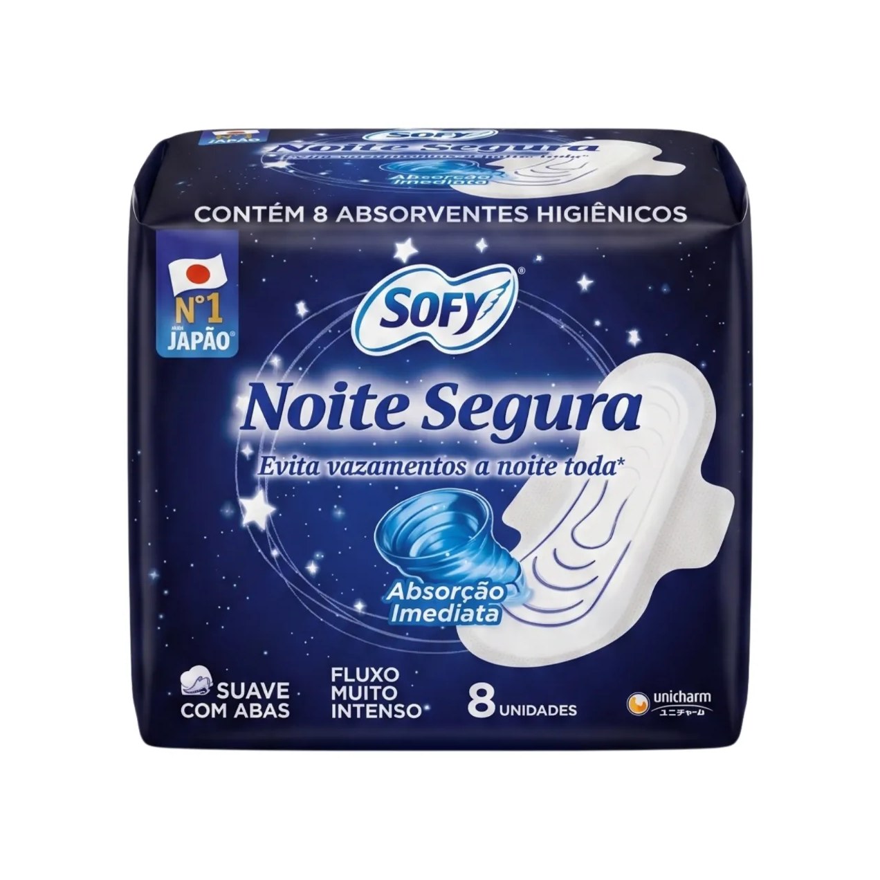 Absorvente Sofy Noturno Noite Segura 8 unidades