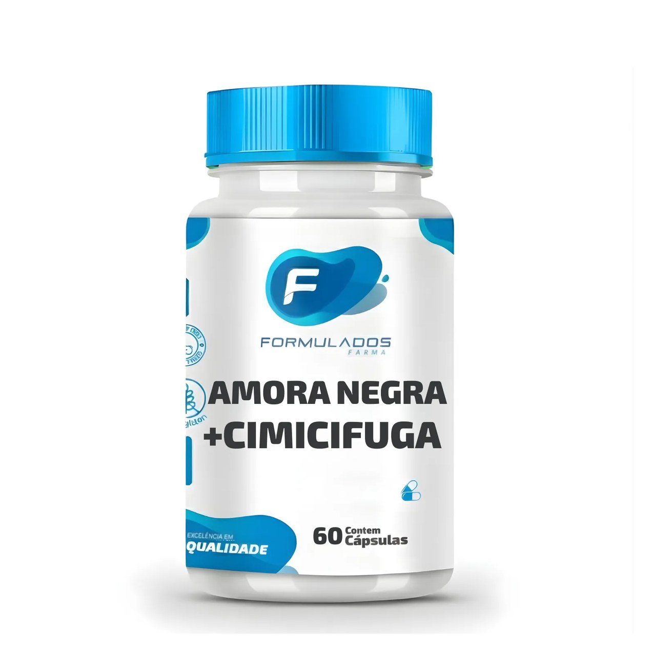 Amora Negra 500mg + Cimicifuga 80mg 60 cápsulas