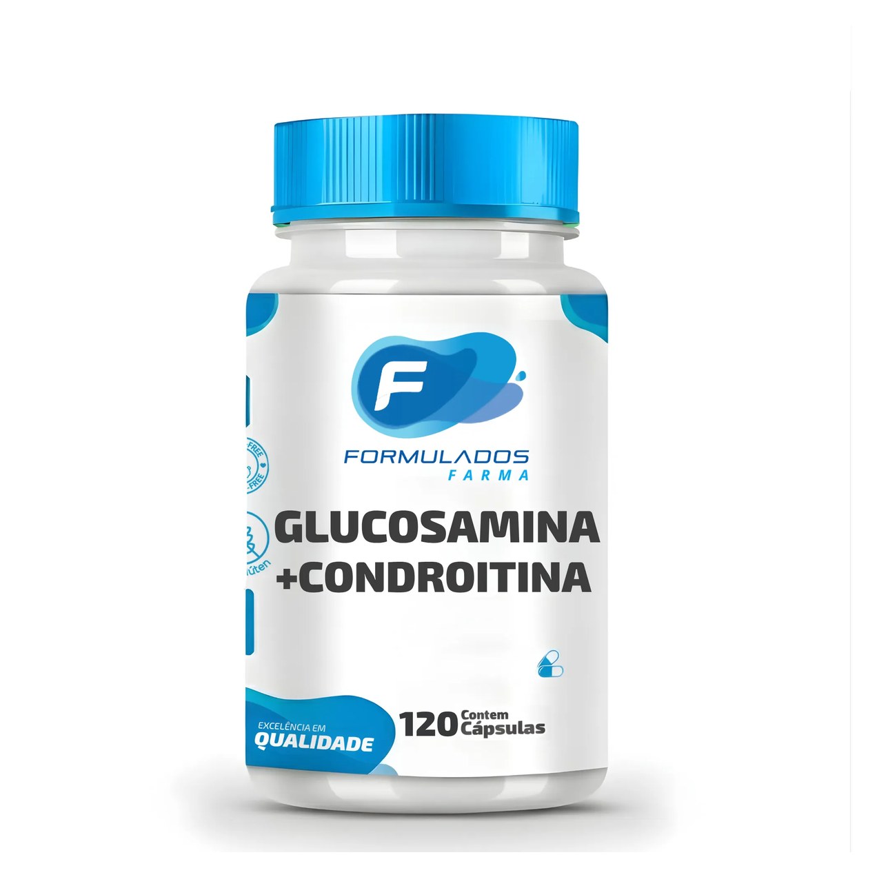 Glucosamina 500Mg com Condroitina 400Mg 120 Cápsulas