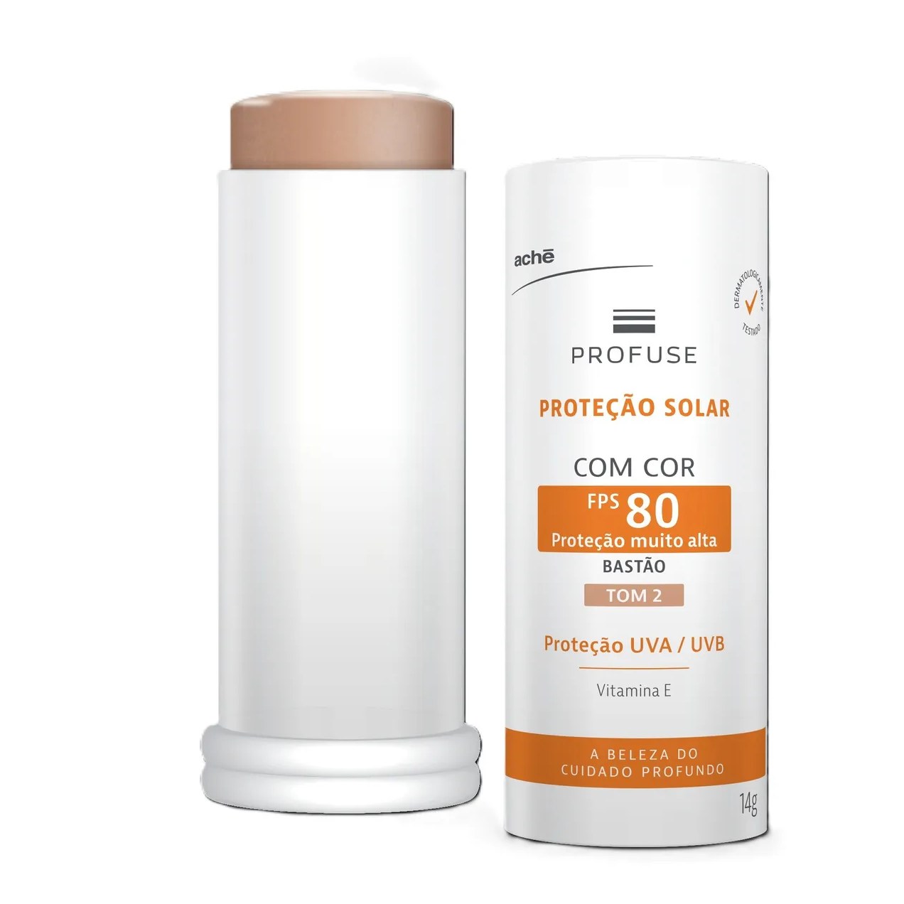 Protetor Solar Facial em Bastão Profuse FPS 80 Tom 2 14g