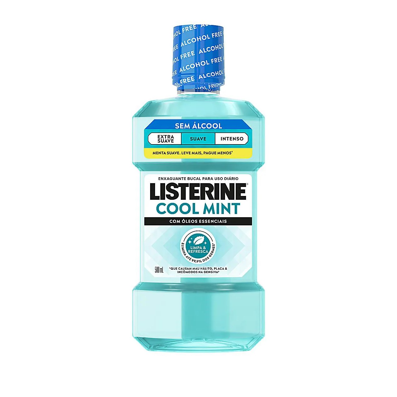 Enxaguante Bucal Antisséptico Listerine Cool Mint Suave Sem Álcool 500ml