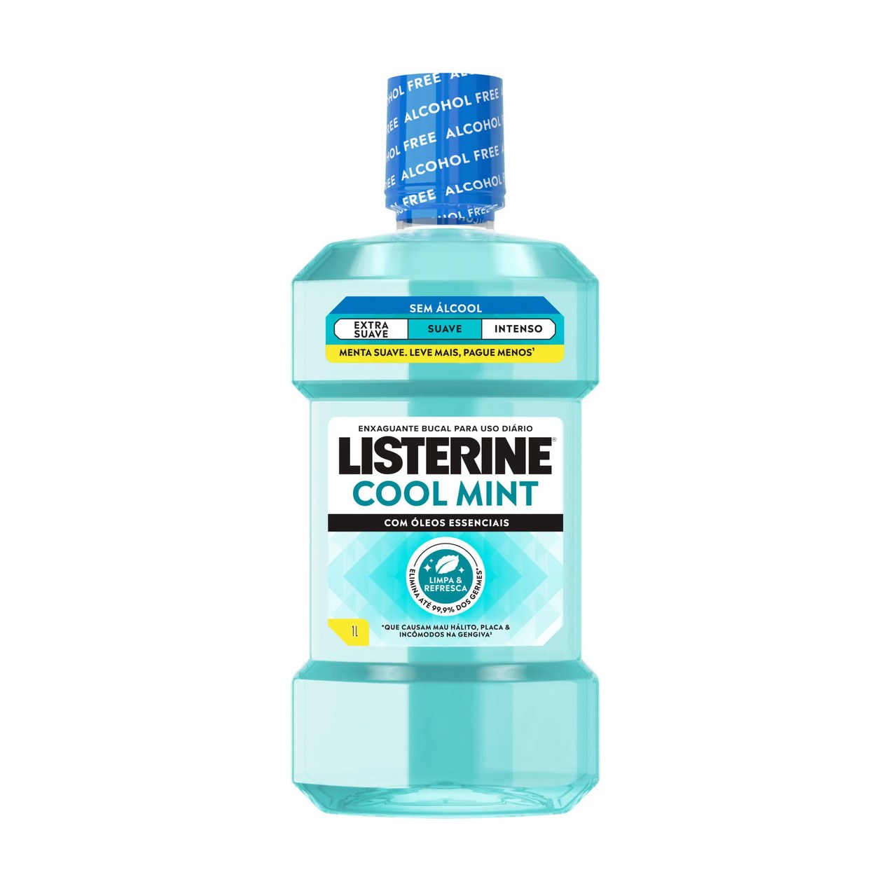 Enxaguante Bucal Antisséptico Listerine Cool Mint Suave Sem Álcool 1L