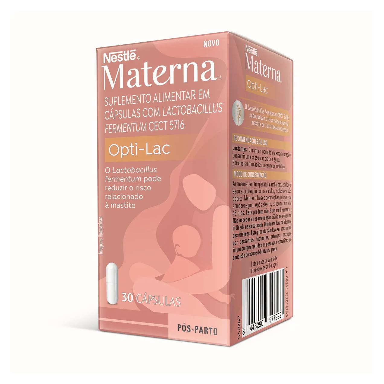 Lactobacillus Materna Optic-Lac Nestlé Pós-Parto 30 Cápsulas