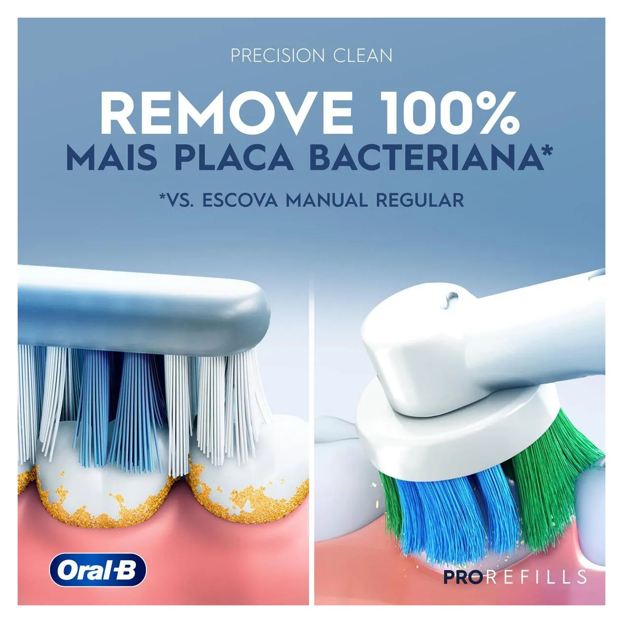 Refil Escova de Dente Elétrica Oral-B PRO Series Precision Clean 4 unidades