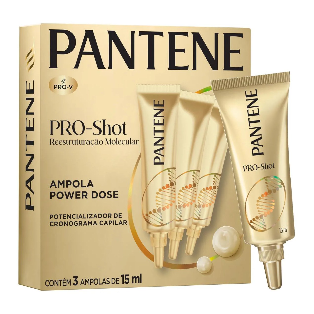 Ampola Pantene Reestruturação Molecular 15ml 3 unidades