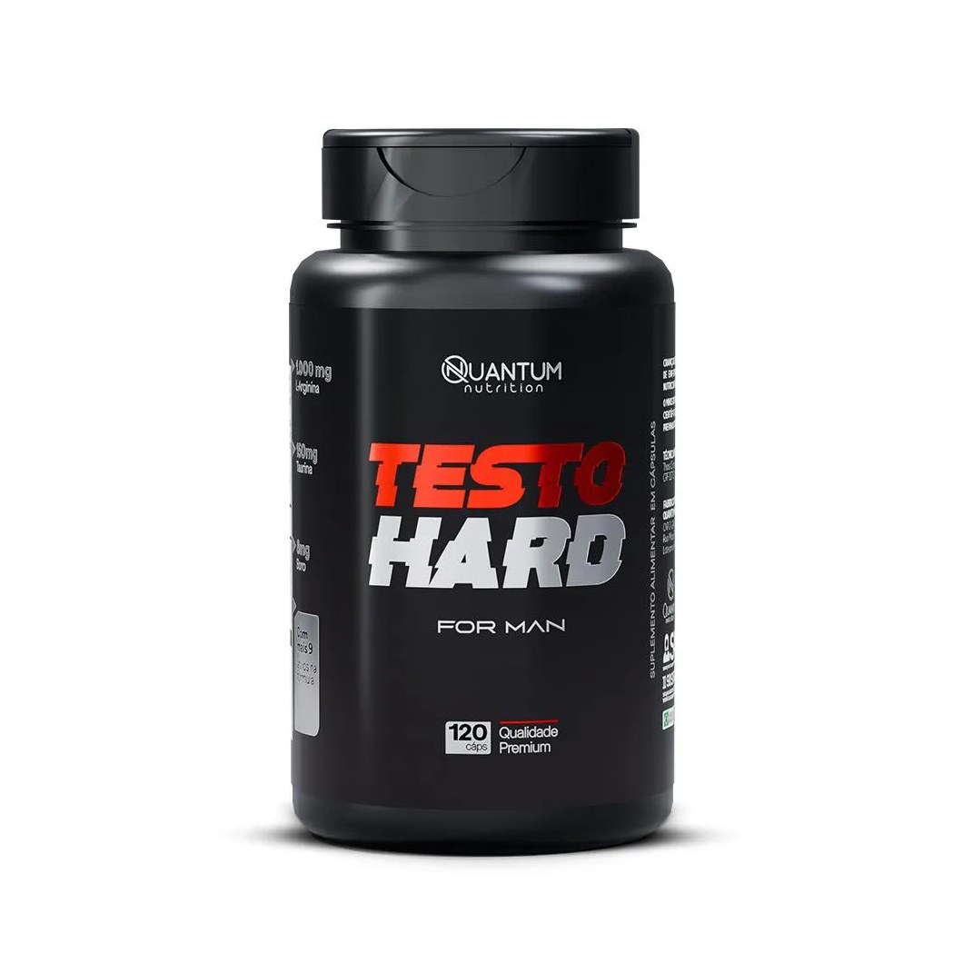 Testo Hard 120caps + Energia Pré Treino Ganho Massa - Quantum