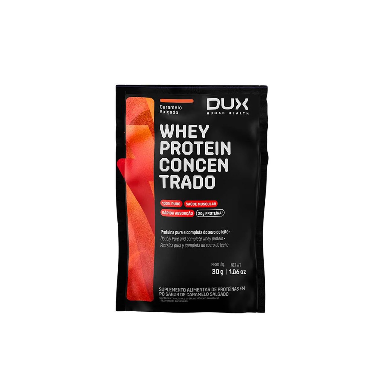 Whey Protein Concentrado Dux Caramelo Salgado Sache 30g