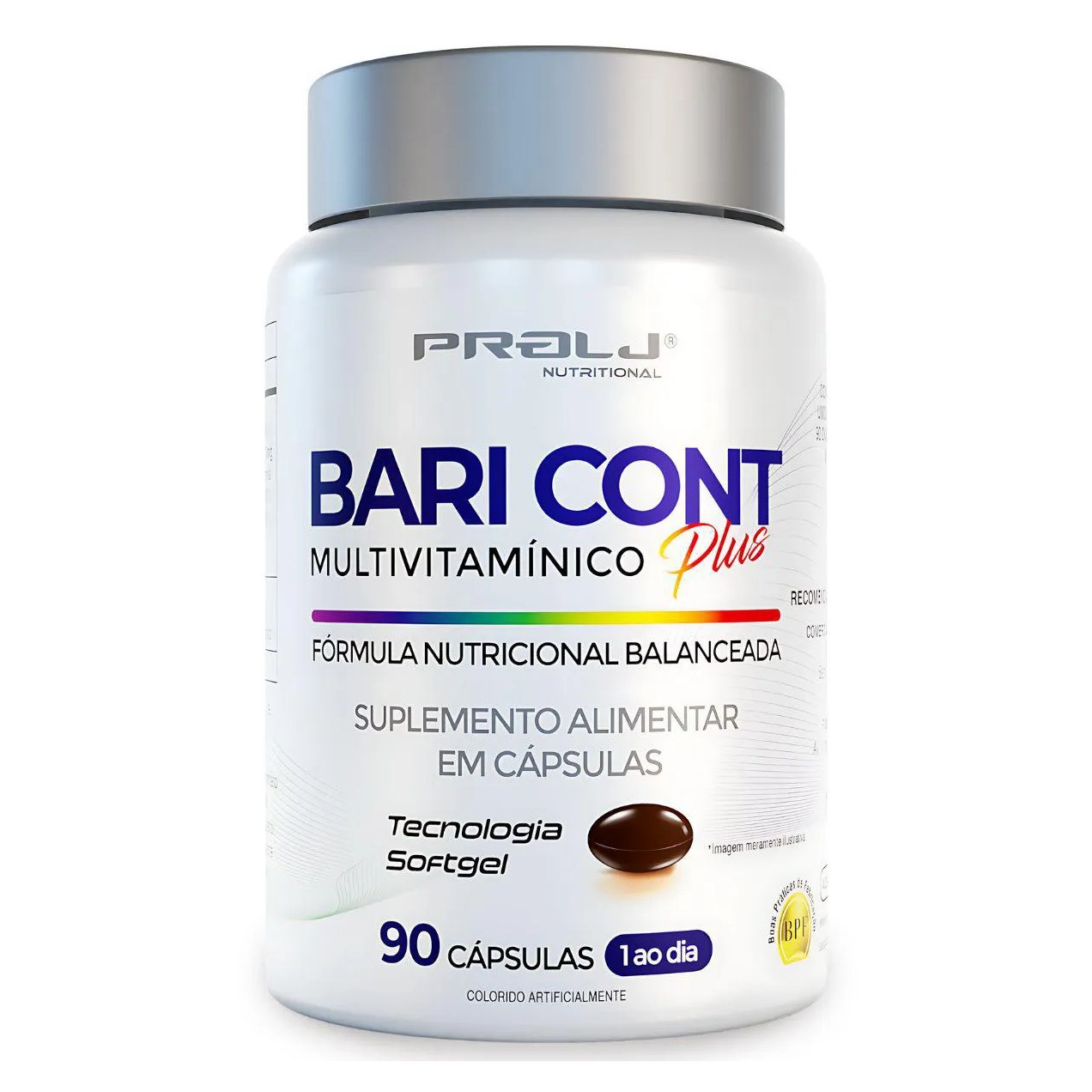 Bari Cont Bariatric 90 Cápsulas Softgel | Multivitamínico de Uso Diário | Prolj Nutritional