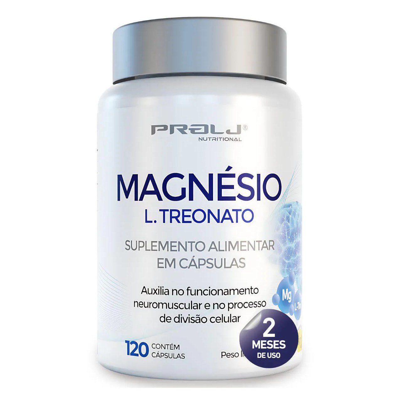 Magnésio L-Treonato 500Mg 120 Cápsulas Prolj Nutritional