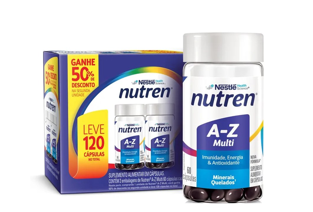 Suplemento Alimentar Nutren A-z Multivitaminico 120 Capsulas