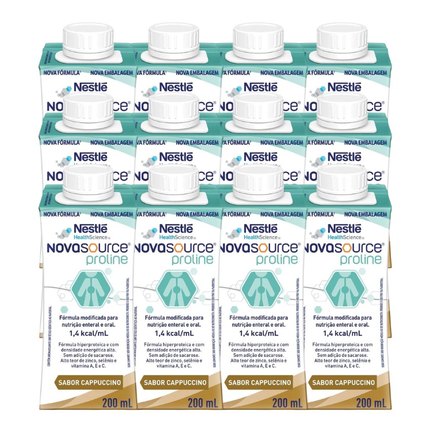Nutrição Enteral E Oral Novasource Proline Capuccino 200Ml 12 Unidades