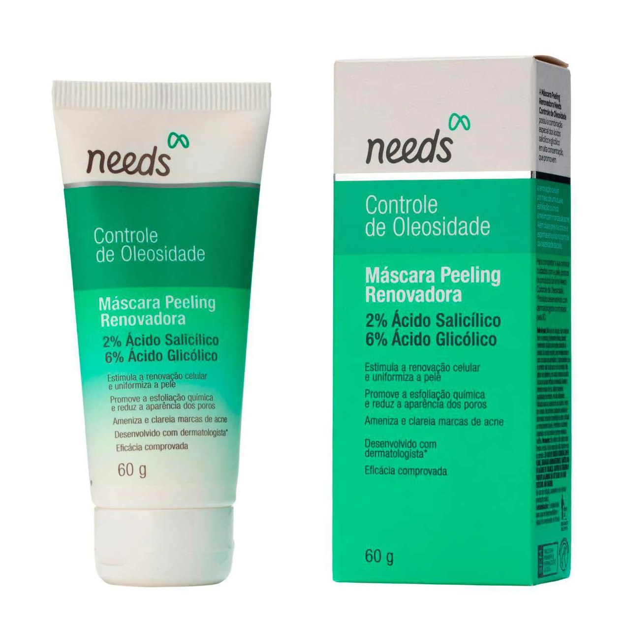 Máscara Peeling Renovadora Needs Controle de Oleosidade 60g