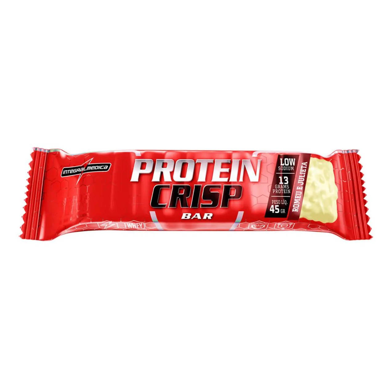 Barra de Proteína Integralmedica Protein Crisp Romeu e Julieta 45g