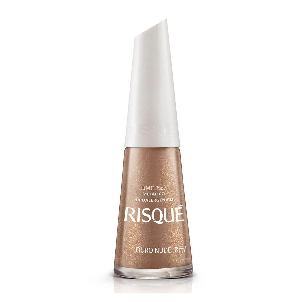 Esmalte Metálico Risqué Nude 8ml - Ouro