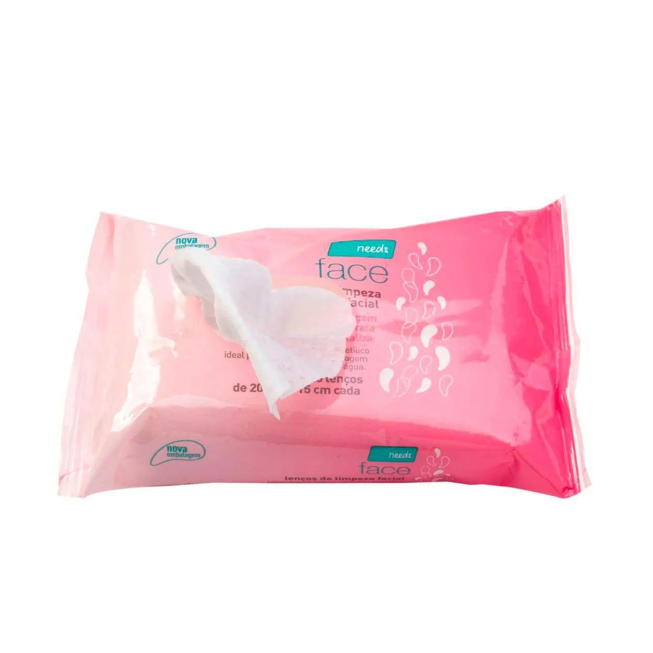 Lenço Demaquilante Needs Face Limpeza Facial 25 Unidades