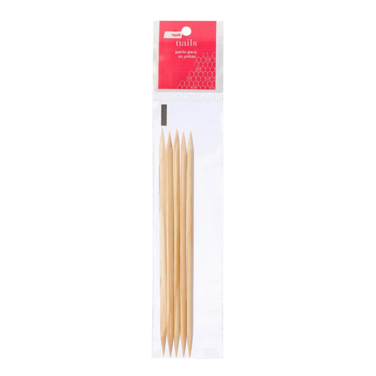 Palito de Unha de Madeira Needs Nails 5 Unidades