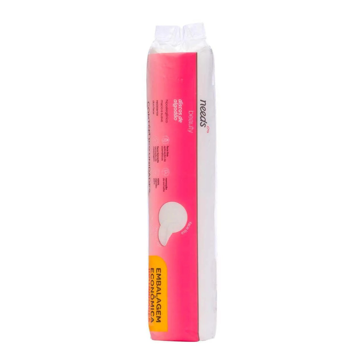 Kit Needs Beauty Removedor de Esmalte com Acetona 100ml + Algodão Disco 100 Unidades