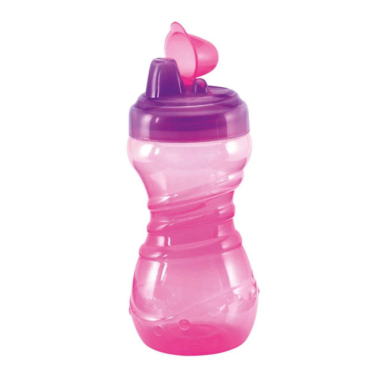 Copo de Treinamento Kuka Fun Antivazamento Rosa 330ml - 1 unidade