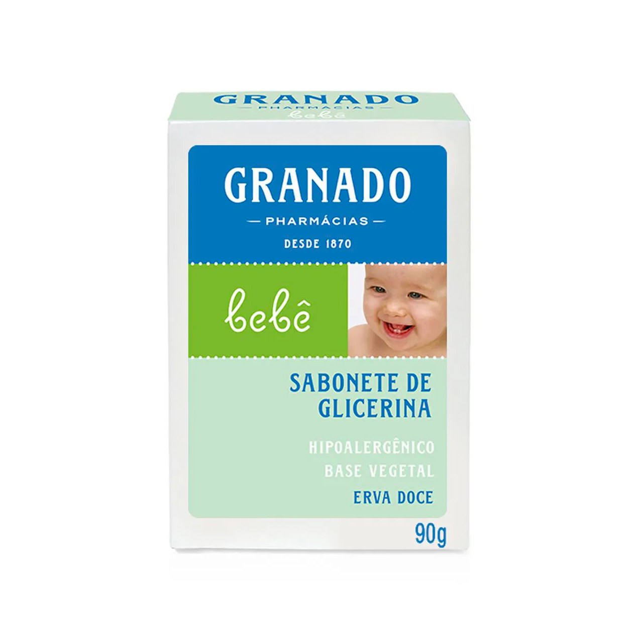 Sabonete de Glicerina Granado Bebê Erva-Doce em Barra com 90g