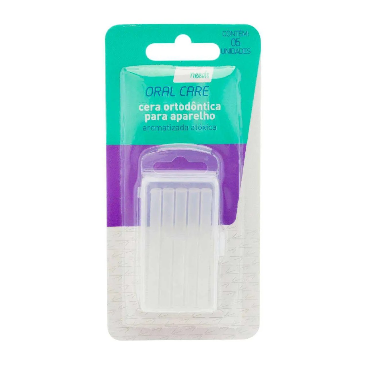 Cera Ortodôntica para Aparelho Needs Oral Care 5 unidades