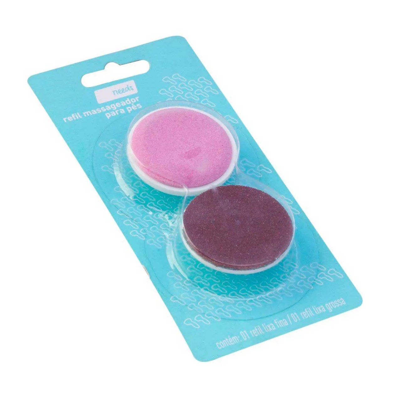 Refil Massageador Orbital Lixa para Pés Needs 2 Unidades
