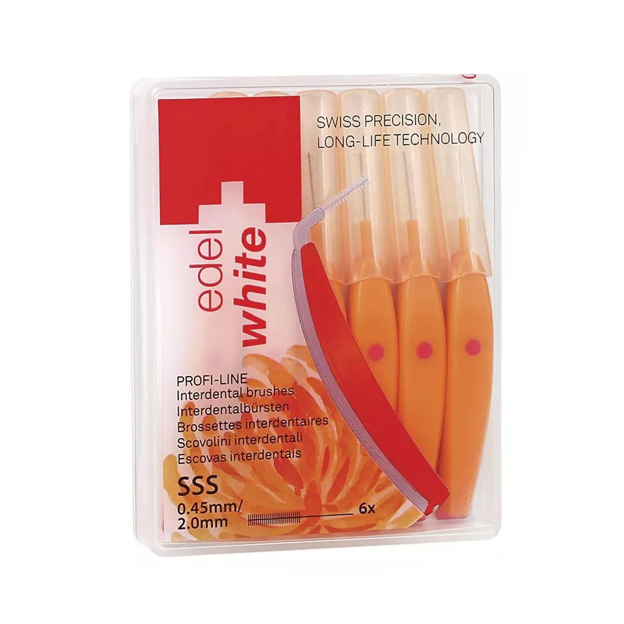Escova Interdental Edel White EW-ID7 SSS 0,45mm 6 unidades