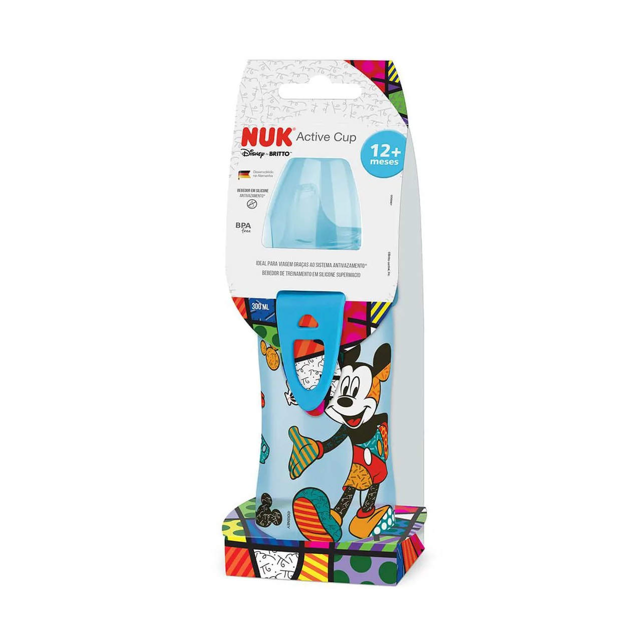 Copo de Treinamento NUK Active Cup Disney By Britto Azul 300ml
