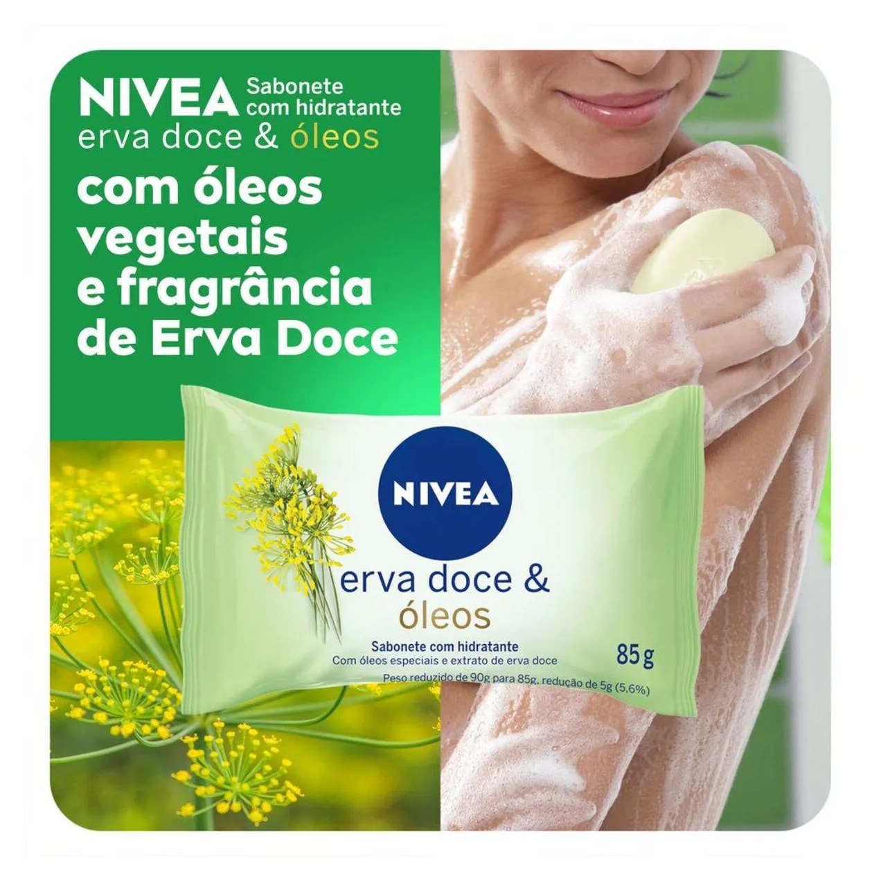 Sabonete em Barra Nivea Erva Doce & Óleos 85g