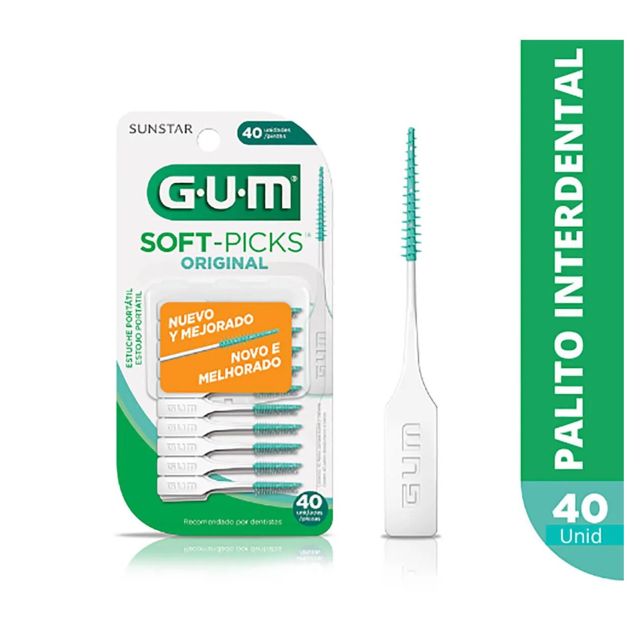 Palito Interdental G.U.M Soft Picks Original 40 unidades