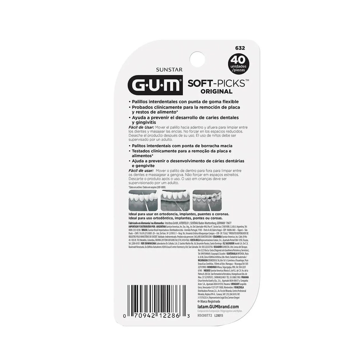 Palito Interdental G.U.M Soft Picks Original 40 unidades