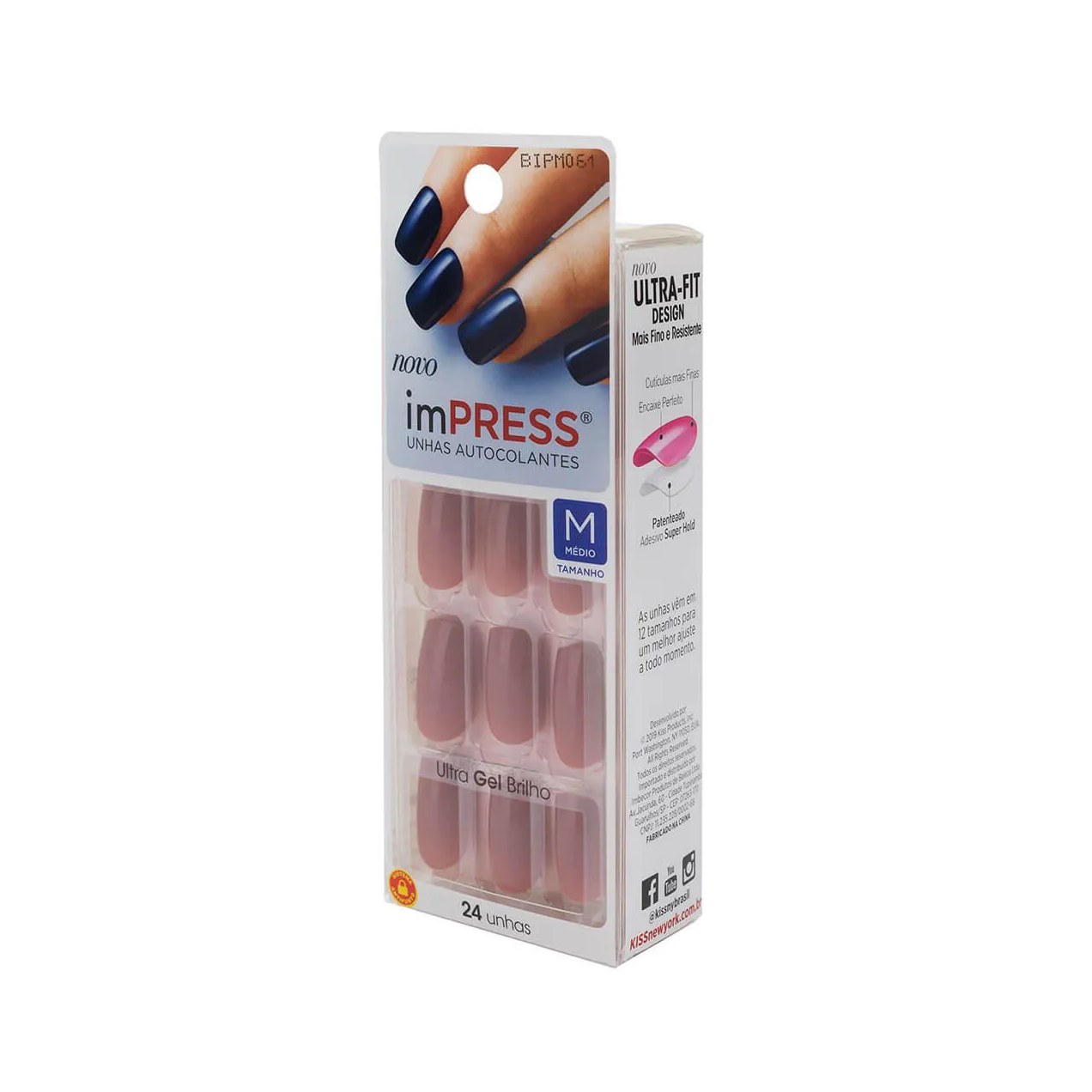 Unhas Autocolantes Impress Fresh Start Média com 24 Unidades