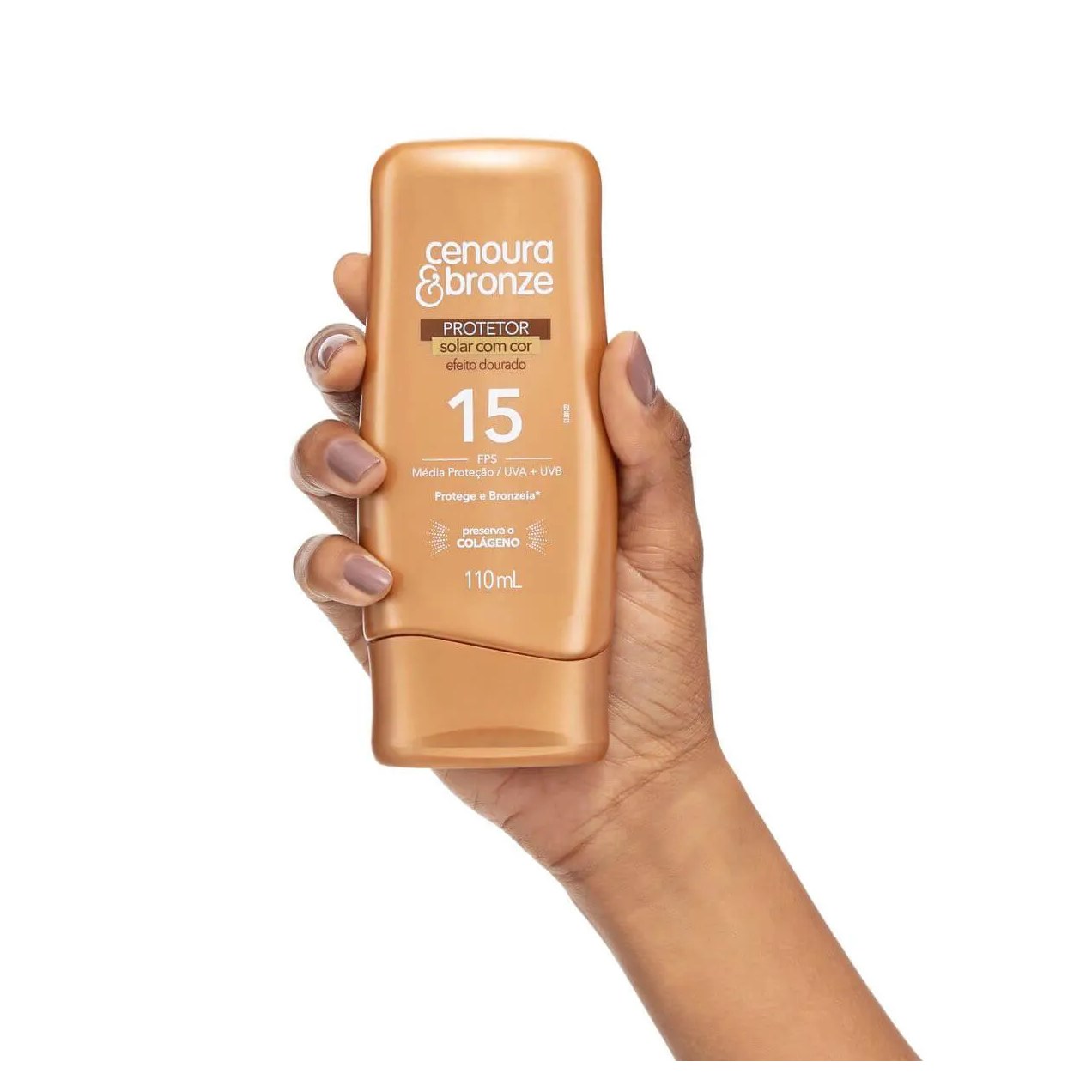 Protetor Solar Corporal FPS 15 Cenoura & Bronze Com Cor 110ml