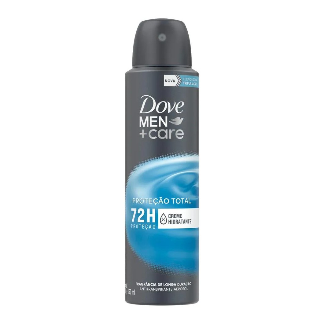 Desodorante Antitranspirante Aerosol Dove Men+Care Proteção Total Masculino 72h 150ml