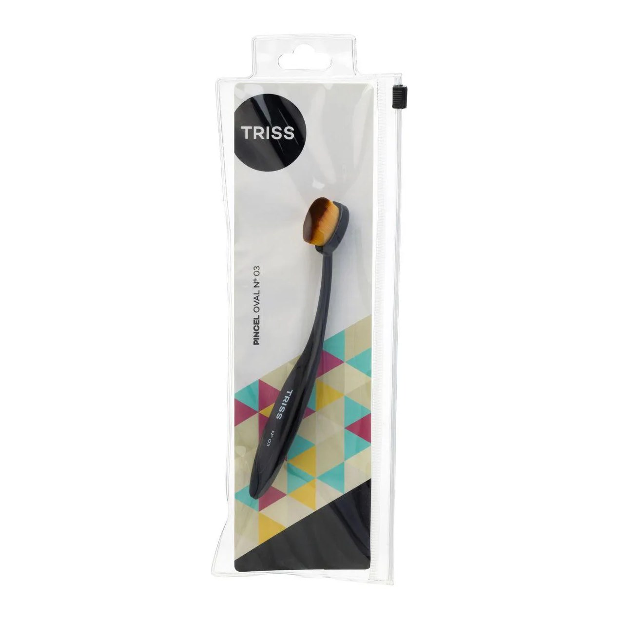 Pincel de Maquiagem Oval Triss Nº03 1 Unidade
