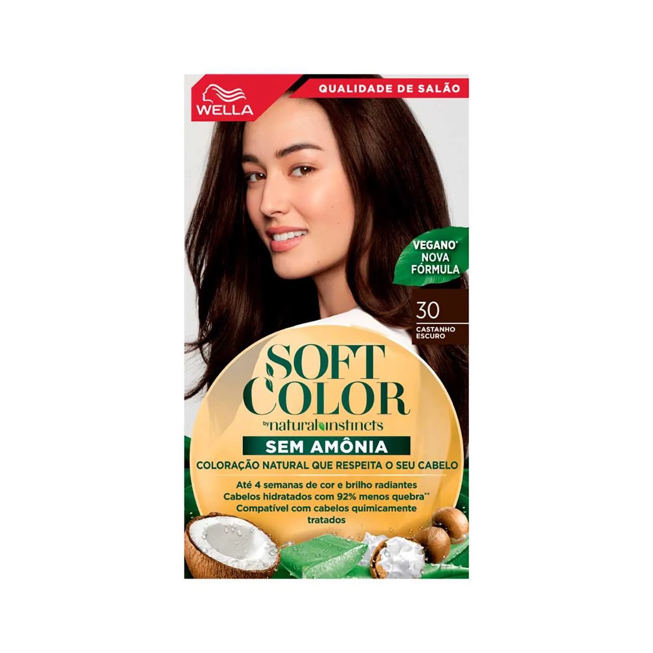 Tinta de Cabelo Semi-Permanente Soft Color - 30 Castanho Escuro