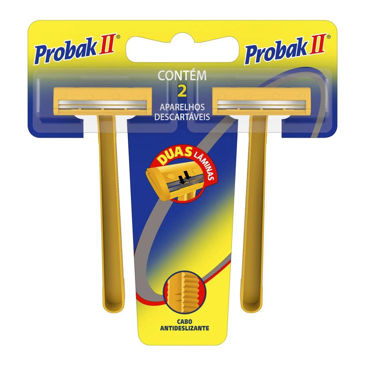 Probak II Barbeador Descartável com 2 unidades
