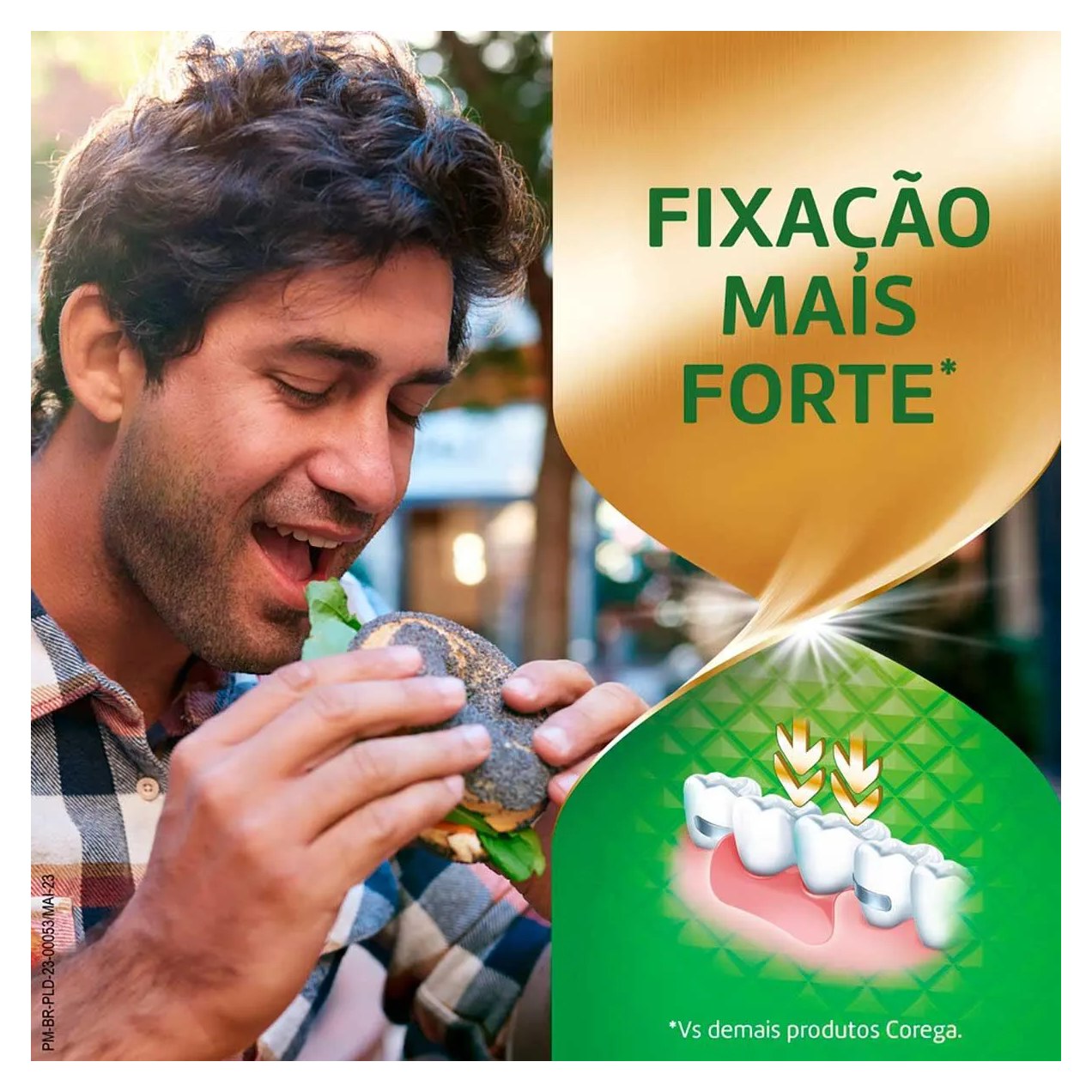 Creme Fixador de Dentadura Ultra Corega Max Fixação + Refrescância Menta 70g