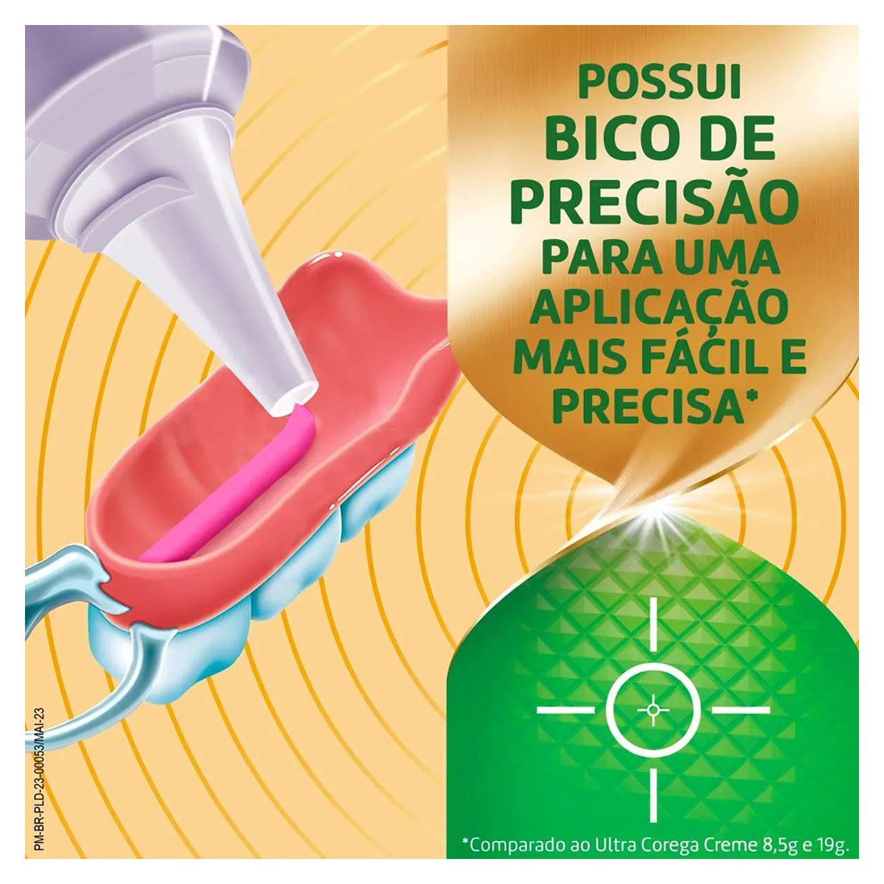 Creme Fixador de Dentadura Ultra Corega Max Fixação + Refrescância Menta 70g
