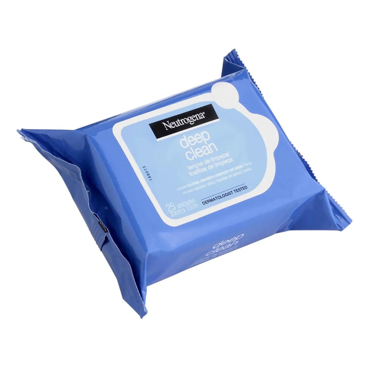 Kit Lenço Demaquilante Neutrogena Deep Clean 25 Unidades 3 Pacotes