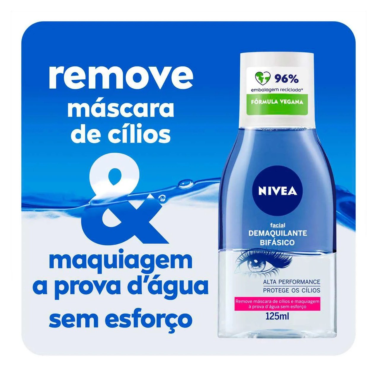 Demaquilante Bifásico Nivea com 125ml