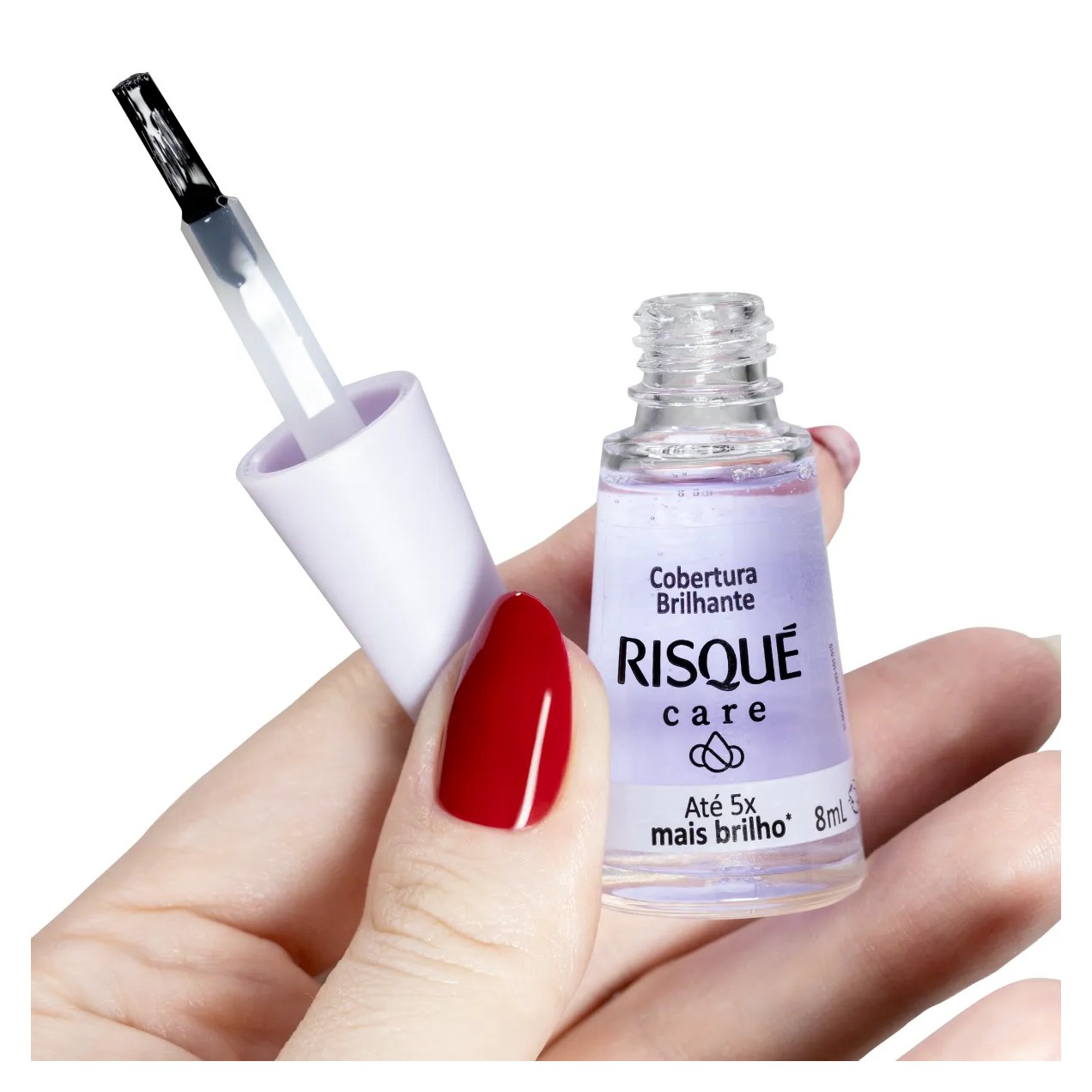 Brilho para Unhas Risqué Care Cobertura Brilhante 8ml