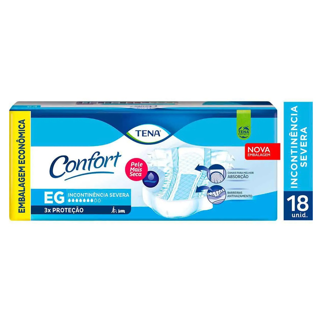 Fralda Geriátrica Tena Confort EG 18 unidades