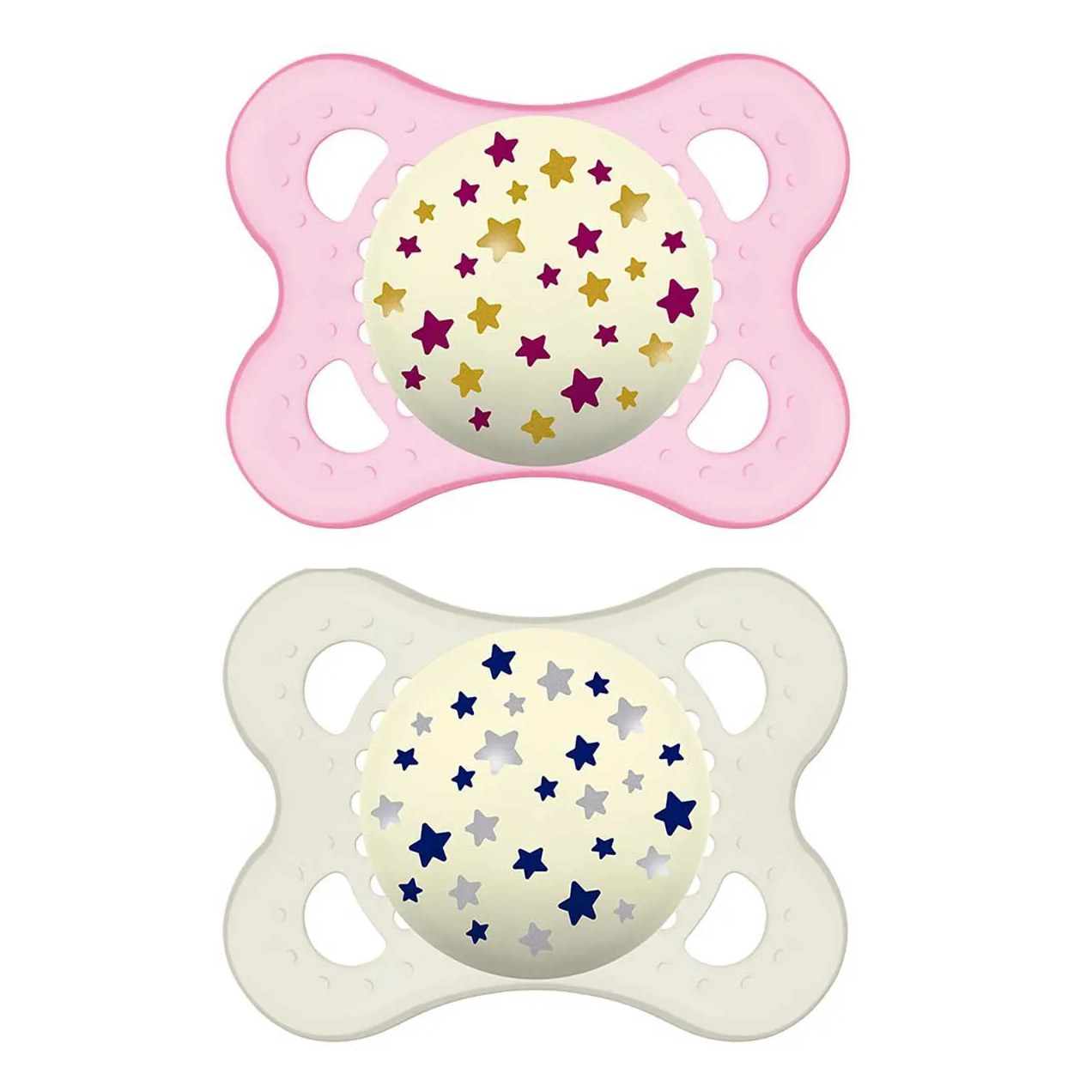 Chupeta MAM Original Night Rosa Tamanho 1 - 0 a 6 meses 2 unidades