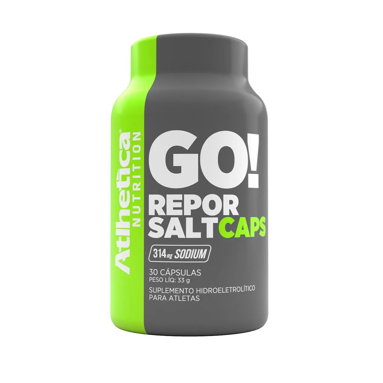 Suplemento Hidroeletrolítico Go! Repor Salt Atlhetica Nutrition com 30 cápsulas